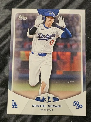 2024 Topps 50/50 Celebration Set Shohei Ohtani HR #34 - Image 1 of 2