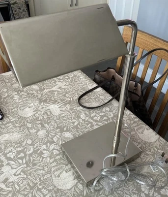 LAUREN Ralph Home Extendable Table Desk Lamp in silver With Tent Shade   - Image 1 of 4