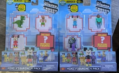 Disney Crossy Road Serie 1 Mini Figuras Paquete de 4 Lote de 2 Foto 1 de 4