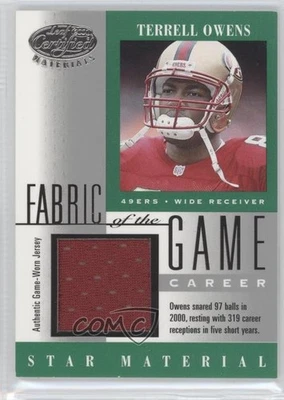 2001 Leaf Certified Materials Fabric of the Game Career /319 Terrell Owens HOF - Image 1 of 2