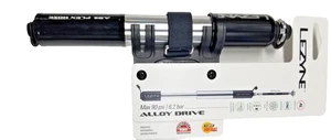 Lezyne ABS Mini Alloy  Guage Drive  Medium  pump Black silver - Picture 1 of 3