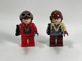 LEGO Naboo Fighter Pilot Minifigure 75092 sw0641 Star Wars CMF Lot Of 2 Retired