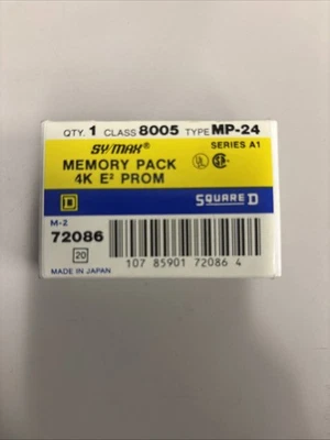 8005MP4 SQUARE D SYMAX Memory Pack 8005 MP-4  4K CMOS-RAM New - Image 1 of 3