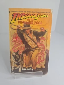 Indiana Jones and the Dinosaur Eggs Max McCoy 1996 Bantam PB Adventure Novel OOP - Picture 1 of 9