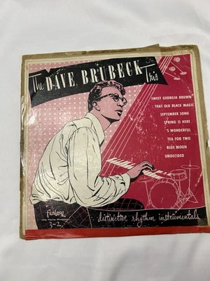 Dave Brubeck Trio Distinctive Rhythm Instrument 10" Vinyl LP Record 33 1/2 - Image 1 of 4