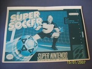 Super Soccer SNES 16 Bit Super Nintendo Vidpro Karte - Bild 1 von 2