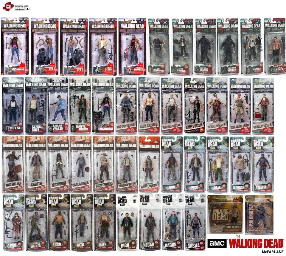 Figuras de acción McFarlane Walking Dead Series serie 5" Beth Carl Daryl Michonne Foto 1 de 1