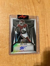 2023 Leaf Metal Football - Eric Gray - Black Mojo Proof Auto 1/1