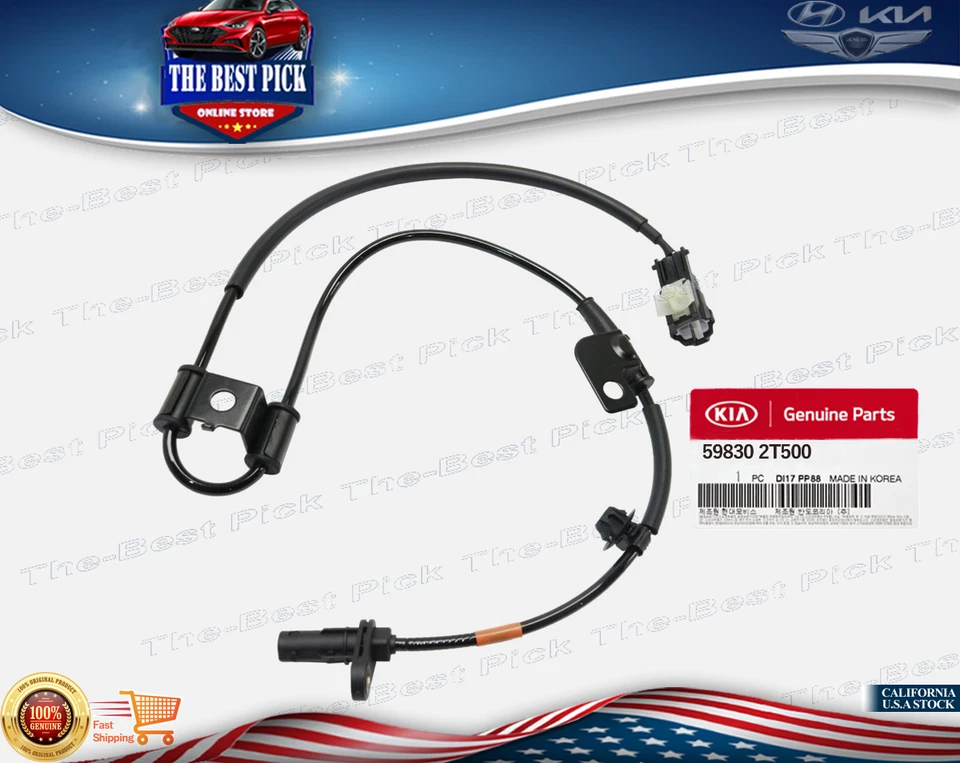 ⭐GENUINO⭐SENSOR DE VELOCIDAD RUEDA ABS DELANTERO DERECHO KIA OPTIMA 2011-2013 598302T500 Foto 1 de 1