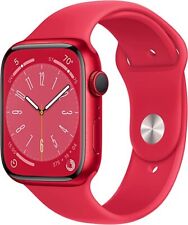 Apple Watch Series 8 45mm GPS Red Case Red Band MNUR3LL/A Open Box