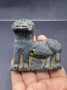 Ancient Near Eastern Stone Carved Plaque Depicting Horned Bull - Circa 1600 Bce - Picture 1 of 9