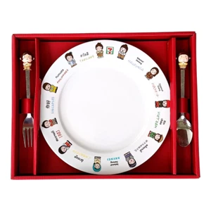 Juego de platos colección limitada 7-once originales Hello AEC. Set Regalo Tailandia - Imagen 1 de 7