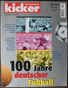 FOOTBALL DFB SPORTMAGAZIN KICKER EDIT. * 100 JAHRE DEUTSCHER FUSSBALL 1900-2000 - Bild 1 von 12