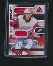 CHASE PEARSON 2022-23 UPPER DECK SP GAME USED RED RC JERSEY AUTO 071/149