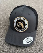 Florida Marine Patrol Hat FWC Snapback Trucker Cap Handcrafted in Florida!
