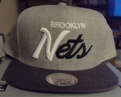  Mitchell & Ness Brooklyn Nets Snapback Adjustable Strap Special Script Cap, NWT - Image 1 of 4