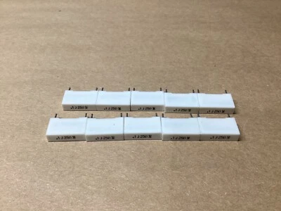 LOT OF 10 .1uf 250V 5% RADIAL METALLIZED BOX FILM CAPACITORS #115H114*CO - Image 1 of 4