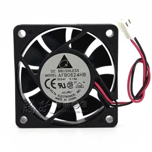 Delta AFB0624HB 6015 DC24V 0.12A 6CM 2-Wire Inverter Cooling Fan - Picture 1 of 3