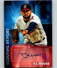 (HCW) 2016 Topps Scouting Report Autographs #SRA-TH T.J. House MINT Auto 07423