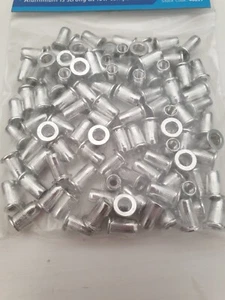 M4 - Aluminium Rivnuts Knurled Head Threaded Rivet Nuts Blind Nutserts - Picture 1 of 1