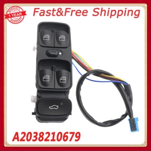 Front Left Power Window Switch For Mercedes W203 C-CLASS C320 C230 A2038210679 - Bild 1 von 10