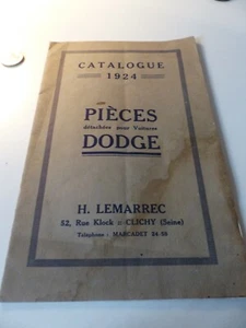 DODGE - Catalogue 1924 - Imagen 1 de 2