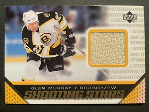 Glen MURRAY 2005-06 Upper Deck Shooting Stars Game Jersey #S-GM Boston Bruins - Picture 1 of 2