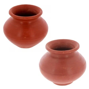 Clay Matki Matka Pot Multipurpose Hindu Religious Pooja Puja Kalash Food Storage - Picture 1 of 16