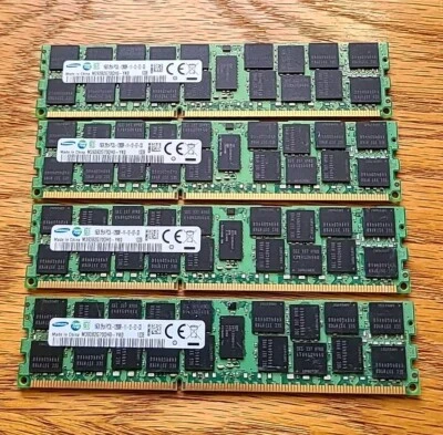 Samsung 64GB (4x 16GB) PC3L-12800R Server RAM - M393B2G70QH0-YK0 FAST SHIP - Image 1 of 3