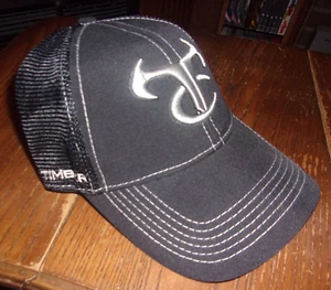 SOMBRERO/GORRA TRUE TIMBER CAMO NEGRO puntada blanca - elástico ajustable - Imagen 1 de 4