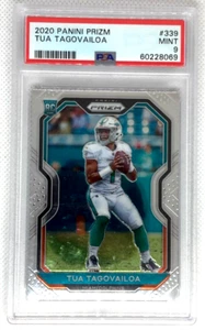 2020 Panini Prizm Tua Tagovailoa RC #339 Miami Dolphins QB PSA 9 Mint - Bild 1 von 2