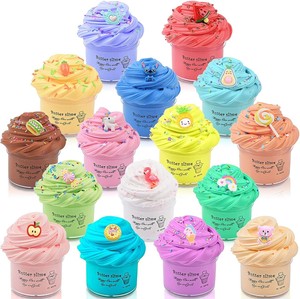 6-PACK SLIME TEXTURES SAMPLER SET 15oz Cheap Butter Bingsu Snow Cloud Jelly  Foam