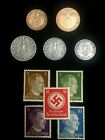 WW2 Authentic Rare  German Coins and Unused  Stamps World War 2  Artifacts