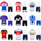 Men's Cycling Jersey Set Shorts Bicycle Short Sleeve Bike Clothing Suspenders
