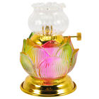  Colored Glaze Bodhi Oil Lamp Glass Kerosine Lantern Vintage Lamps