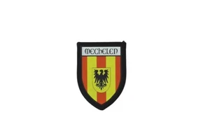 Patch printed embroidery travel souvenir shield city flag mechelen belgium - Picture 1 of 1
