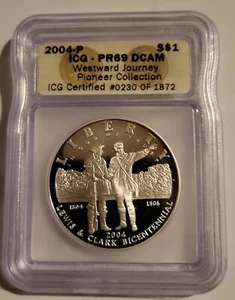 2004-S Westward Journey Pioneer Collection Graded ICG PRDCAM - Picture 1 of 5