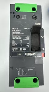 NUOVO SQUARE D BDL26015 15 AMP INTERRUTTORE 2 POLI 480 VAC 18kA senza scatola - Foto 1 di 4