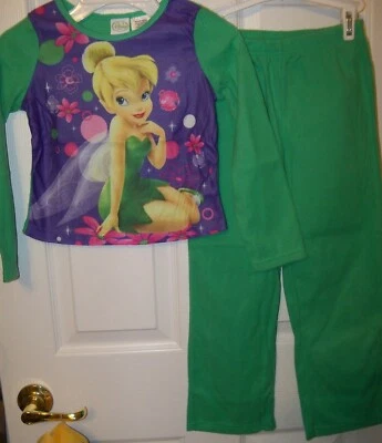 Динь-Динь огнестойкий 2 изделия пижамы PJ фланель комплект девочек размер 10 / 12 новый - Изображение 1 из 2