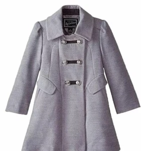 Rothschild Bandmaster Peacoat Overcoat Girls 12 Grey - Picture 1 of 7