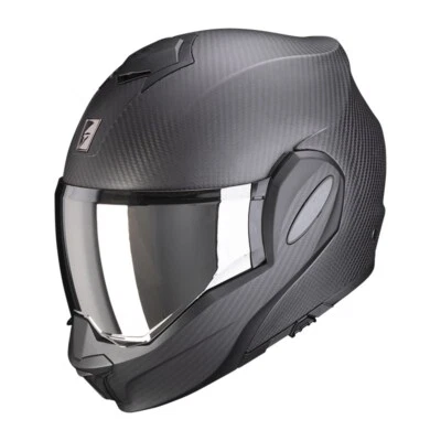Motorrad Scorpion EXO-TECH EVO Carbon Klapphelm (schwarzmatt/carbon) Gr: L (59) - Bild 1 von 4