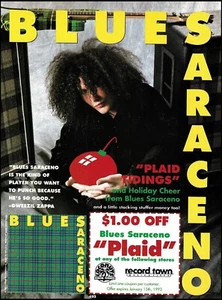 Álbum Blues Saraceno The Plaid 1993 Coconuts Record Town cupón anuncio - Imagen 1 de 3