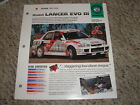 1995-1996 Mitsubishi Lancer EVO III Street Racers 7 # 22 Spec Sheet Brochure