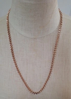 Collar de cadena enchapado en rodio oro rosa cono Eddie Borgo 24 pulgadas Foto 1 de 4