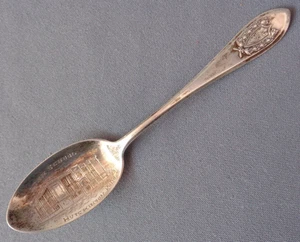 Antiker Sterling Silber Souvenir Löffel High School Hutchinson Kansas - Bild 1 von 7