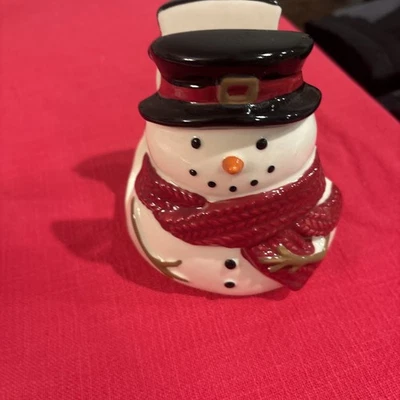 Napkin Holder Snowman Shaped Christmas Decor - St. Nicholas Square - Image 1 of 4