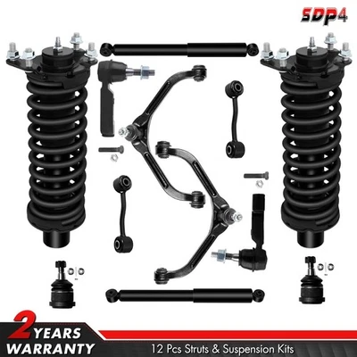 Fits 2005 2006 2007 Jeep Liberty Front Struts & Rear Shocks & Control Arms Kit Foto 1 de 4