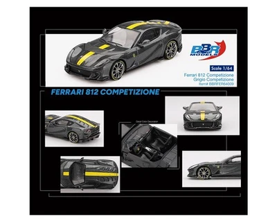 BBR Models Ferrari 812 Competizione Grigio Competizione Limited Edition 1/64 - Image 1 of 4