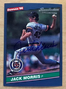 2004 Donruss Jack Morris Auto 1986 Recollection Collection /45 Tigers HOF - Bild 1 von 2