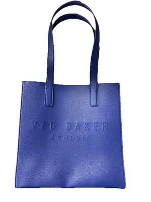 Ted Baker 蓝色图标手提包签名标志小号钱包 60 美元 | 全新带标签 — 第 1/4 张图片